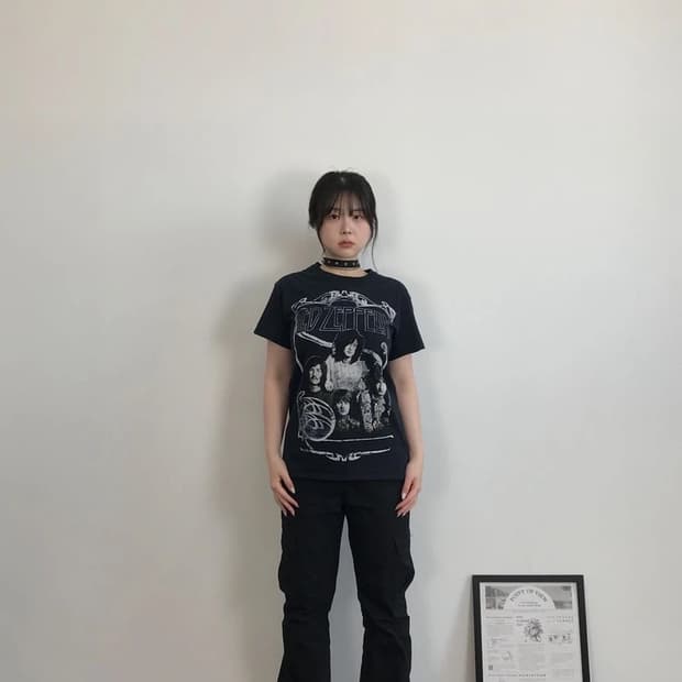 Led Zeppelin Graphic Band T Shirt Black