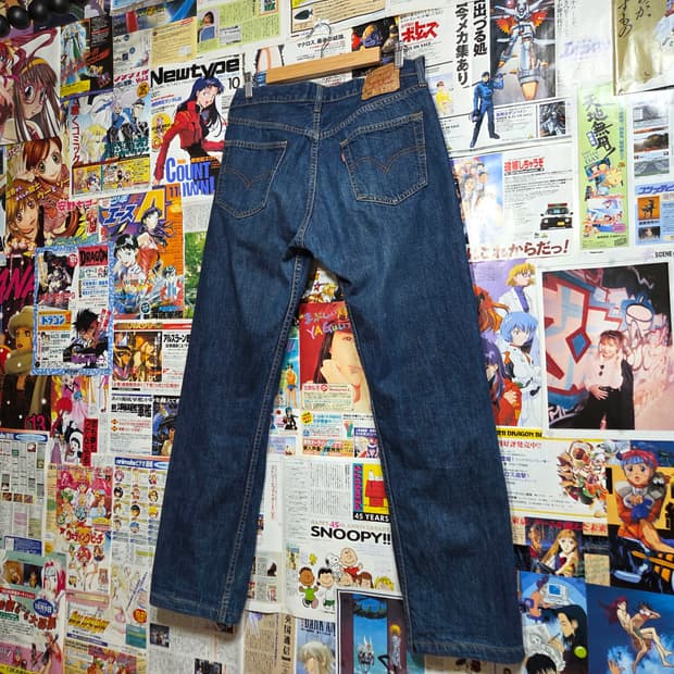 리바이스 일본판 501 진청 데님 팬츠
