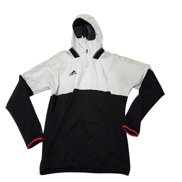 아디다스 아노락 후디 화이트/블랙 70/60xl