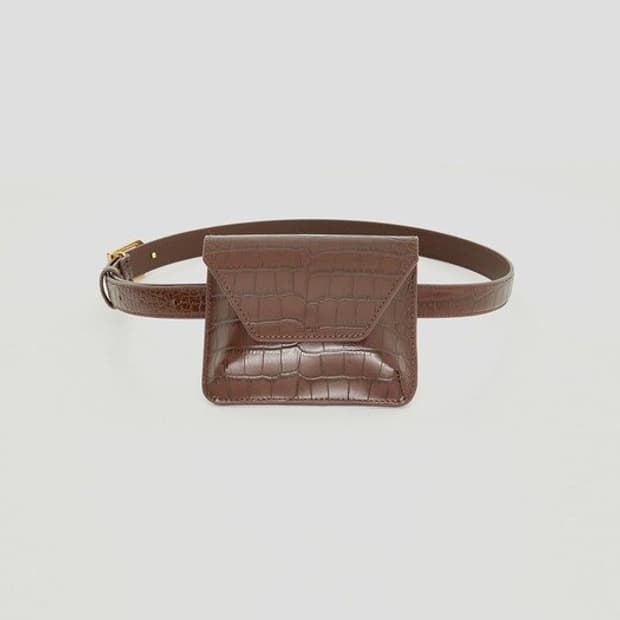 렉토 벨트백 브라운