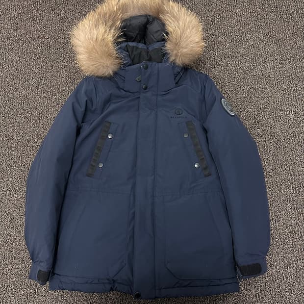 빈폴 공용 덕다운 패딩 점퍼 네이비 90(S)