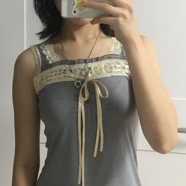 빈티지 레이스 슬리브리스