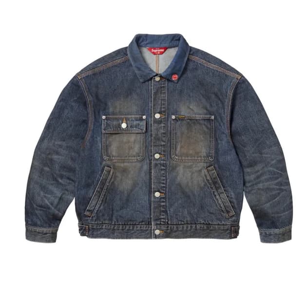 슈프림 25FW 디스트레스드 데님 자켓