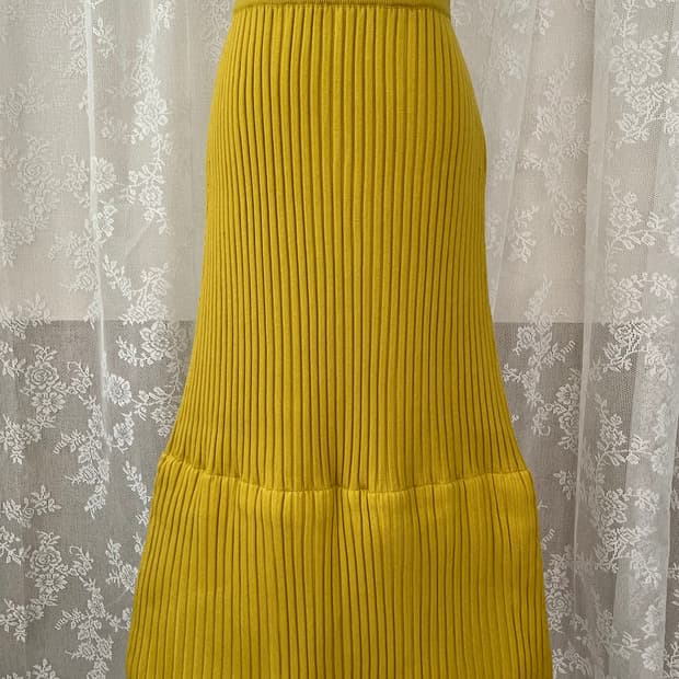 40) 질 샌더 벌룬 니트 스커트