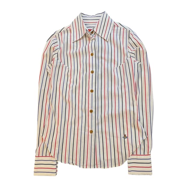 비비안 웨스트우드 레드라벨 스트라이프 셔츠