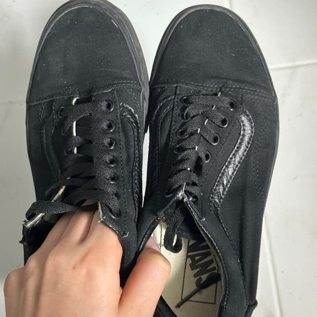 반스 올드스쿨 올블랙