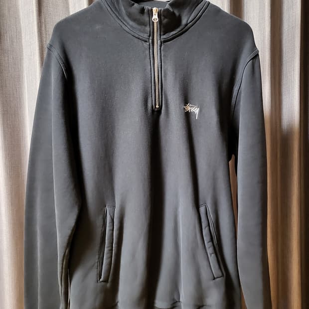 [L] 스투시 스톡 플리스 모크 (블랙)