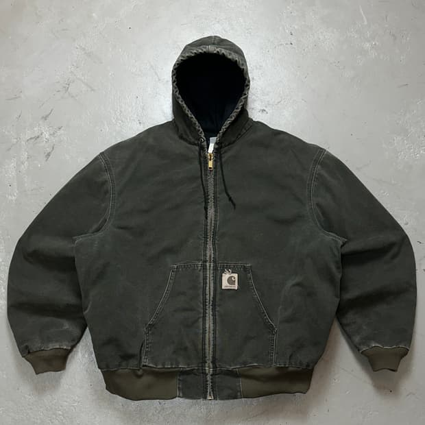 00's OG 칼하트 J68 MOS 액티브 자켓 칼하트 모스그린 J130
