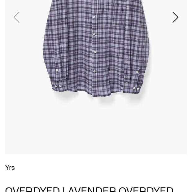 [3] 이얼즈어고 오버다이드 체크 포이카 셔츠 라벤더
