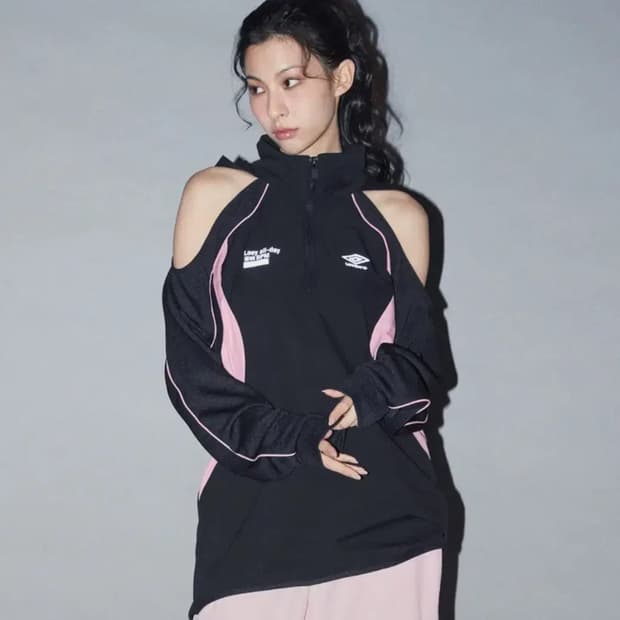 엄브로 leey 하이브리드 후드 아노락