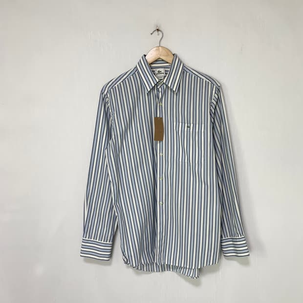 라코스테 스트라이프 남성 셔츠 남방 남녀공용