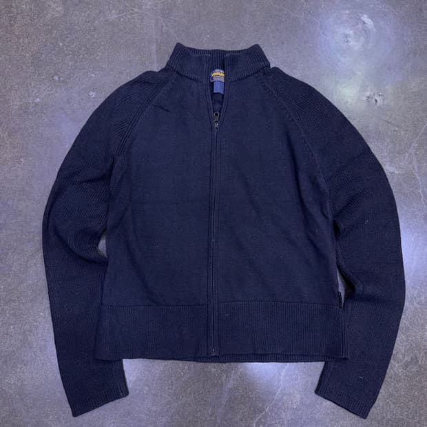 울리치 라미 블렌디드 집업 풀오버 니트 우먼스 블랙 M