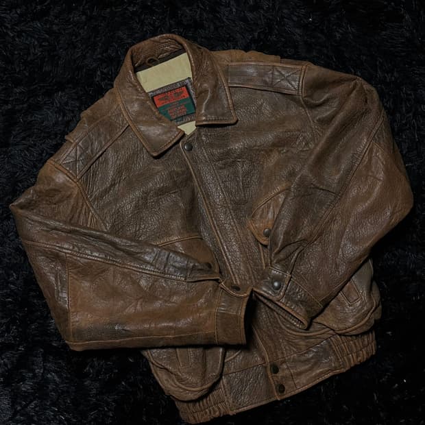 Brown sheepskin jacket