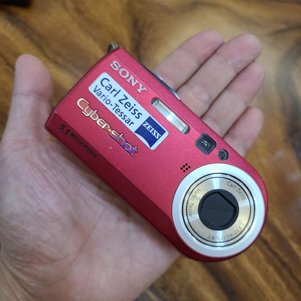 [초희귀 메탈릭레드/풀셋] 소니 사이버샷 DSC-P100 Y2K 실물대박