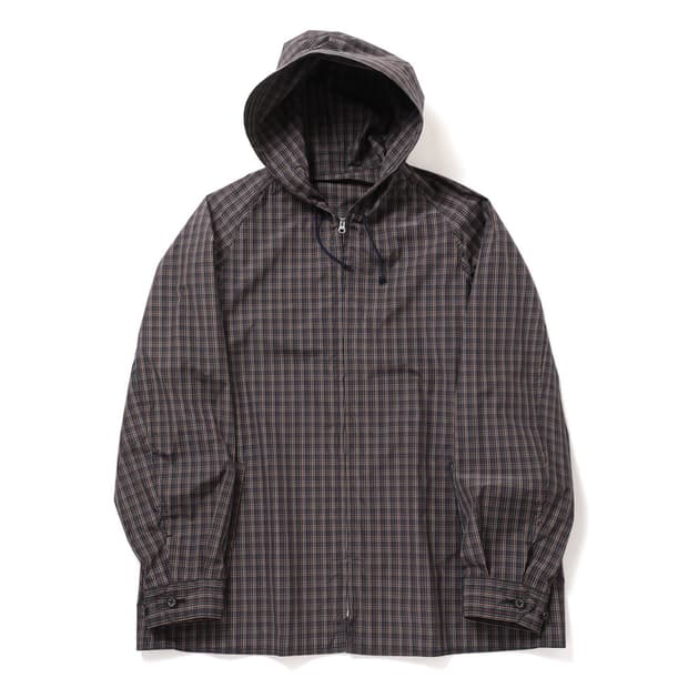MAATEE&SONS 후드 체크 블루종 (3)