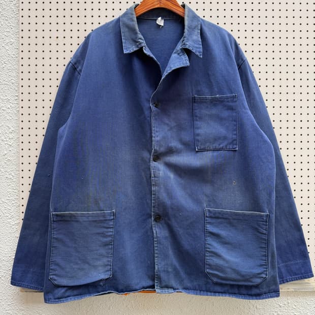 OLD VINTAGE FADED OPEN COLLAR 프렌치워크자켓