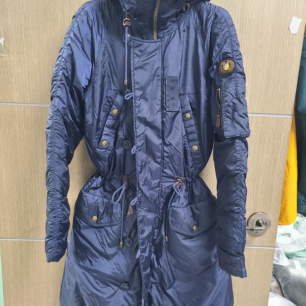 랄프로렌 네이비 롱 패딩 