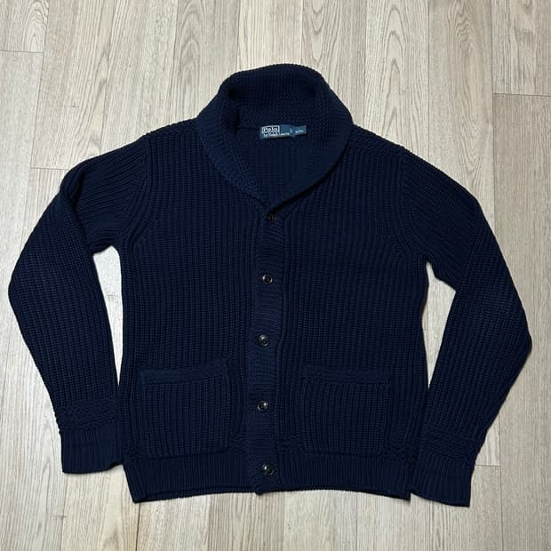 폴로랄프로렌 숄카라 두툼한 가디건 105