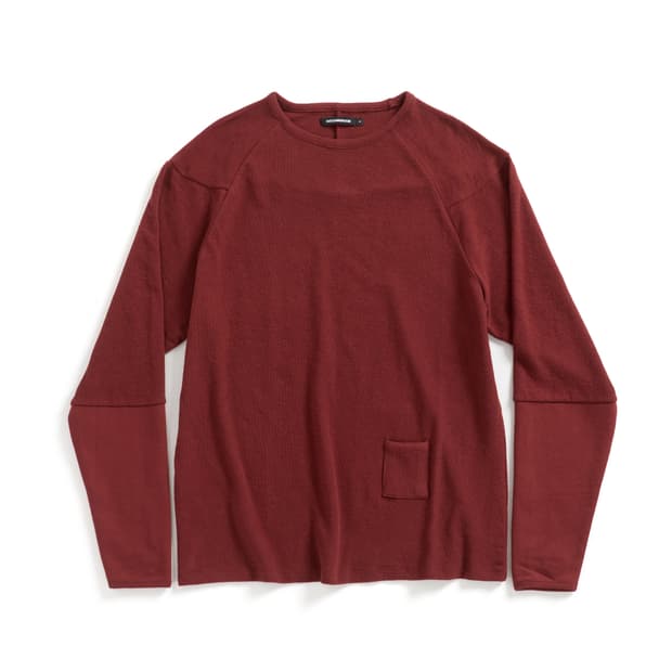 [3] 해칭룸 Incision Tee Dark Red