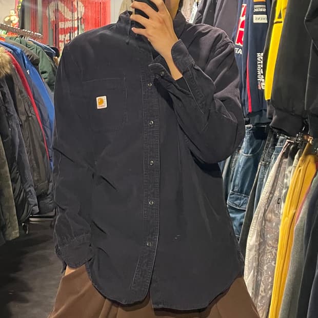 [IM] carhartt 칼하트 딥퍼플 코듀로이 셔츠