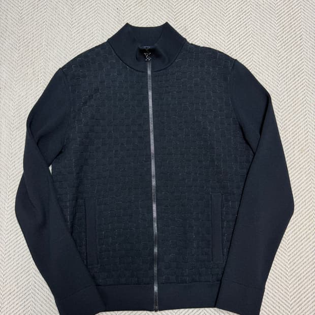 루이비통 다미에 LV 니트집업 자켓