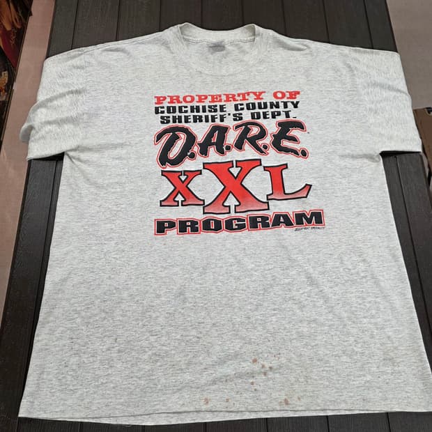 90s D.A.R.E. 티셔츠 XL