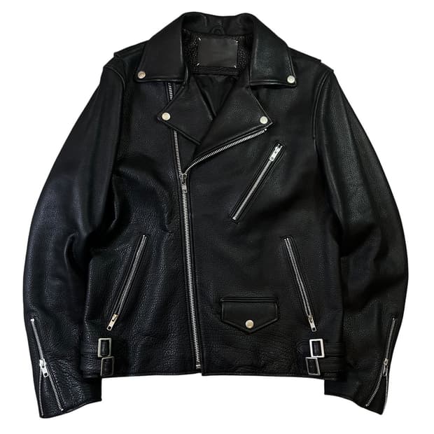 비바스튜디오 리얼레더 라이더 자켓