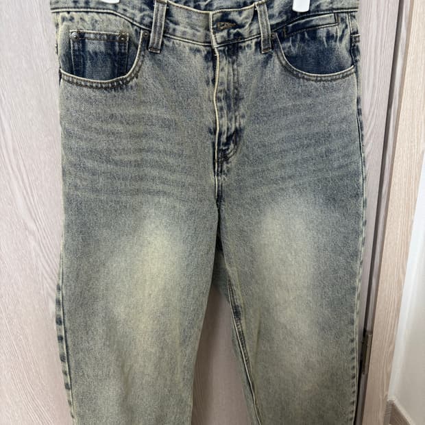 노이어 클래식 스트레이트 데님팬츠 (라이트블루) 48