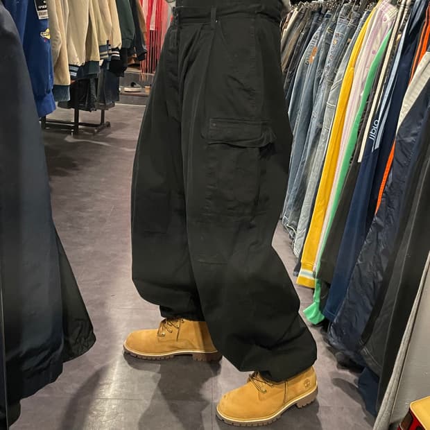 [IM] vtg advantex,inc 힙합 블랙 카고팬츠