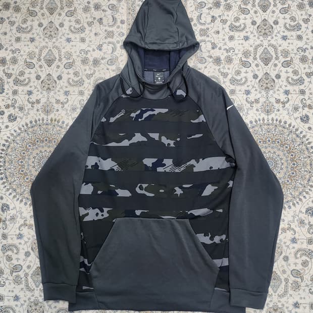 나이키 드라이핏 카모 후드티 XL
