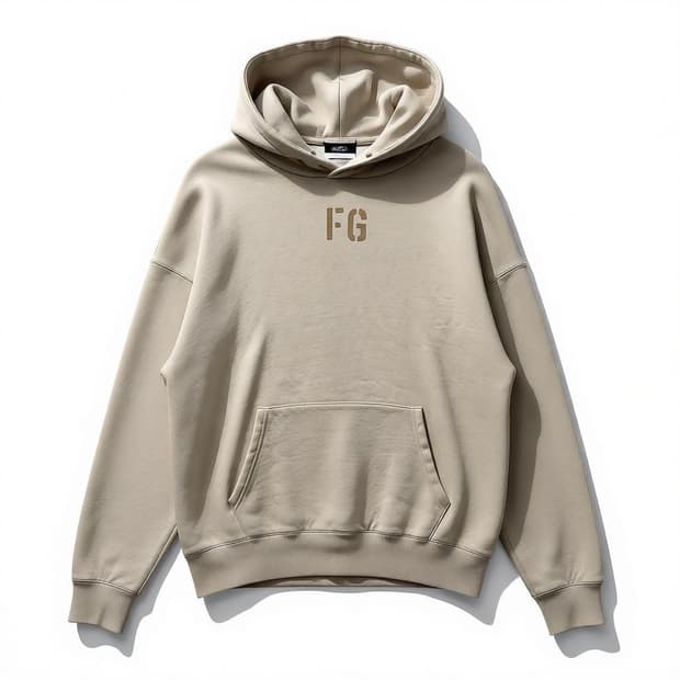 FEAR OF GOD 피어오브 갓 스냅 후드 베이지 후드티 L 