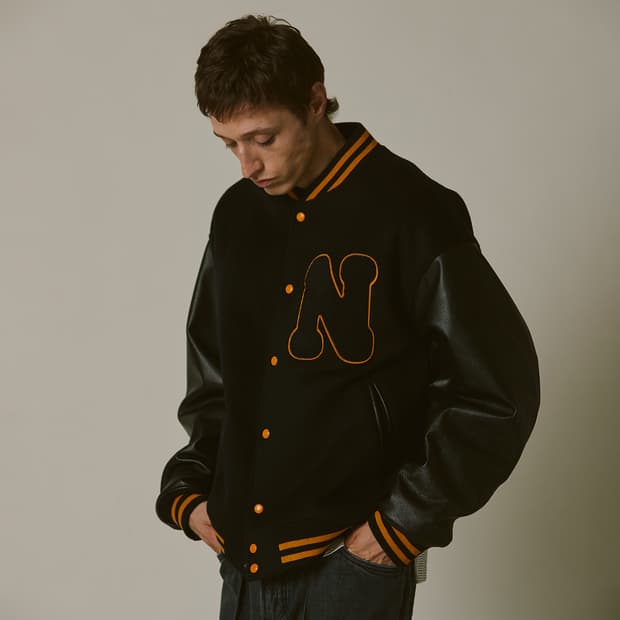 네이머클로딩 바시티 자켓 네이비 L 새제품