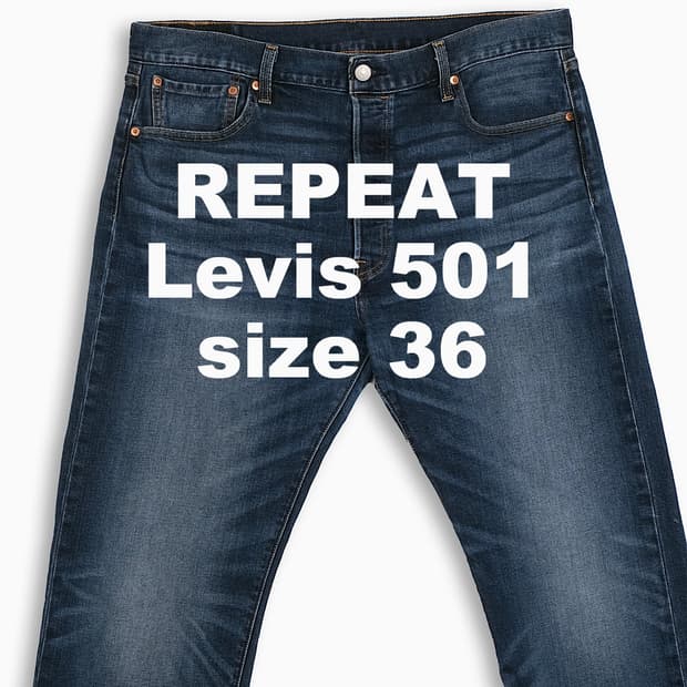 빈티지 리바이스 501 진청 36 인치 LV50136533