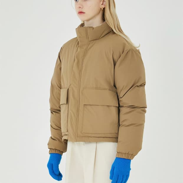 마리떼 푸퍼 자켓 카멜 패딩 L