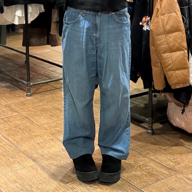 [HI] VTG 워싱 데님와이드팬츠