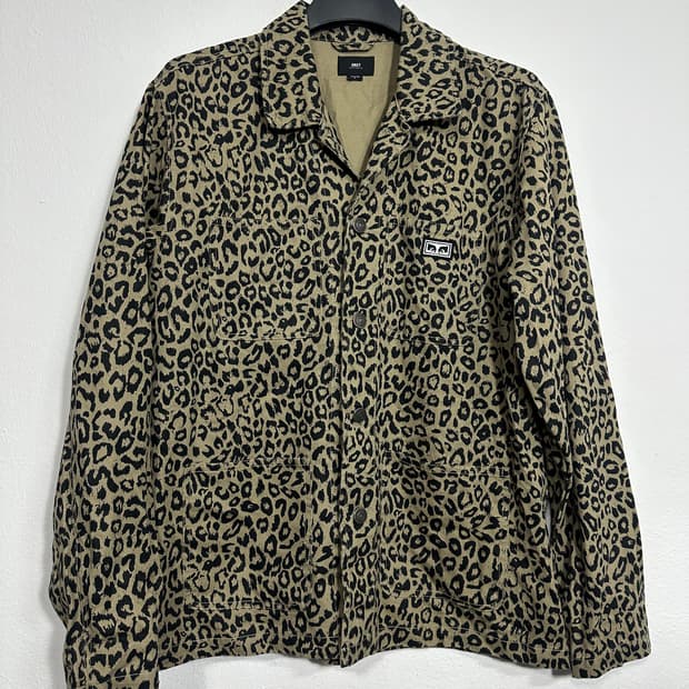 오베이 레오파드자켓 L사이드