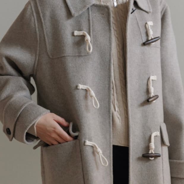 유라고 핸드메이드 더플코트(그레이지)