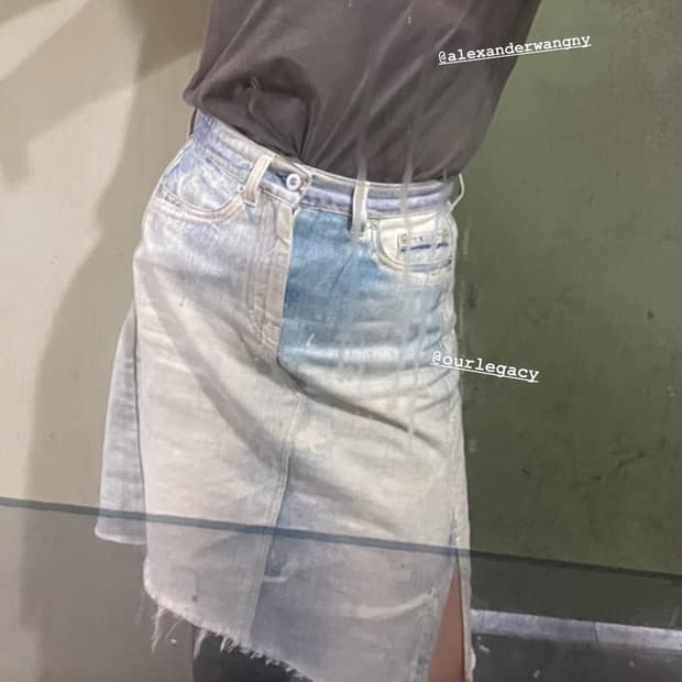 아워레가시 언발 데님 스커트 36사이즈