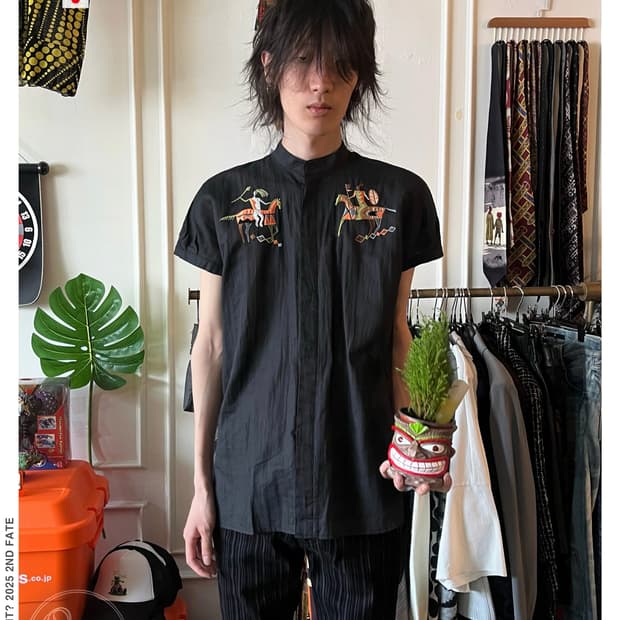 80-90s KANSAI O2 Linen Summer Shirt