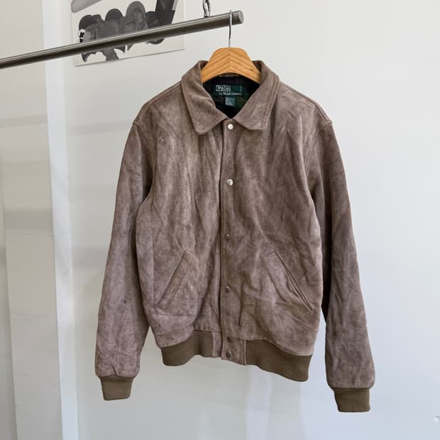 POLO RALPH LAUREN 스웨이드 레더 자켓