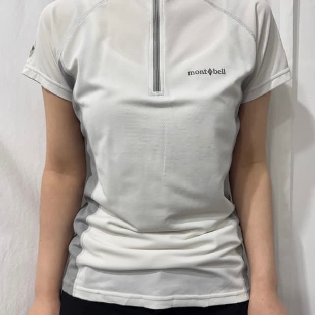 몽벨 mont-bell 반팔 기능성 티셔츠 화이트