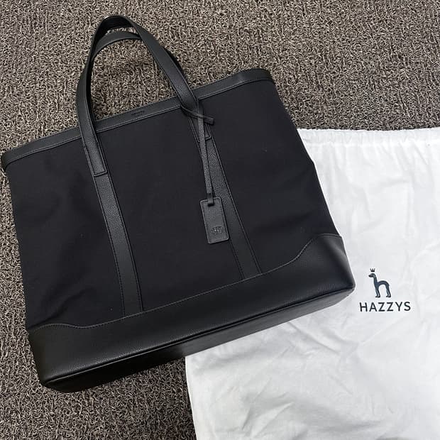 HAZZYS 헤지스 서류가방 토트백 블랙