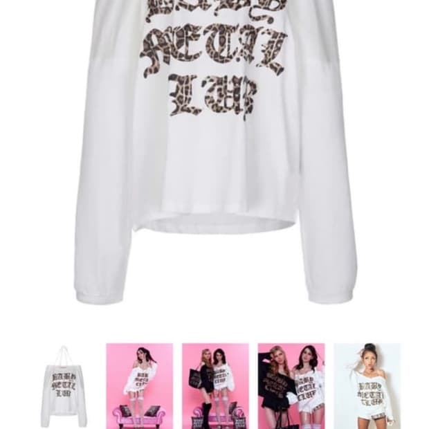 베이비메탈클럽 레오파드 스트링티 흰색 ((쿨거시 반택포!!