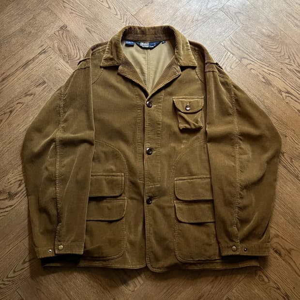 [XL]폴로 랄프로렌 브라운 코듀로이 헌팅 자켓