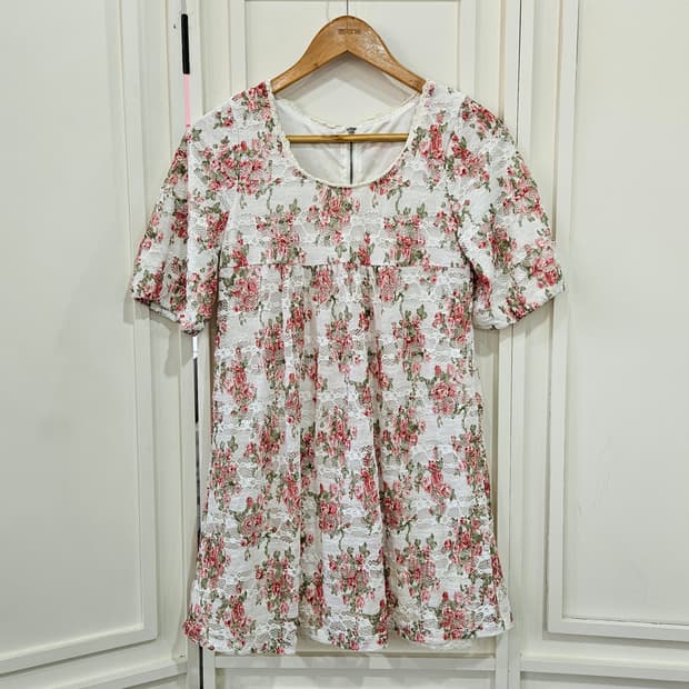 장미 레이스 원피스