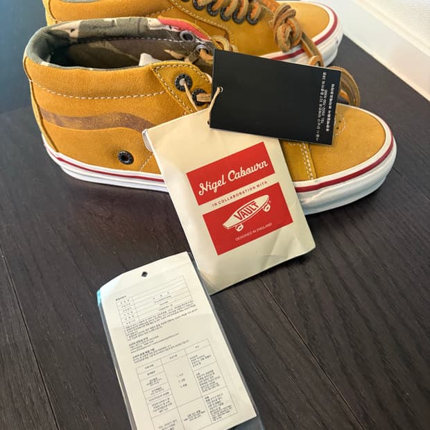 새상품) 반스 x 나이젤 카본 OG 스케이트 미드 LX 빈티지 스웨이드 