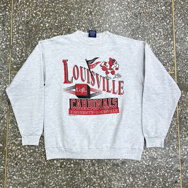 90s USA 로고 모션 카디날스 스웻셔츠 L