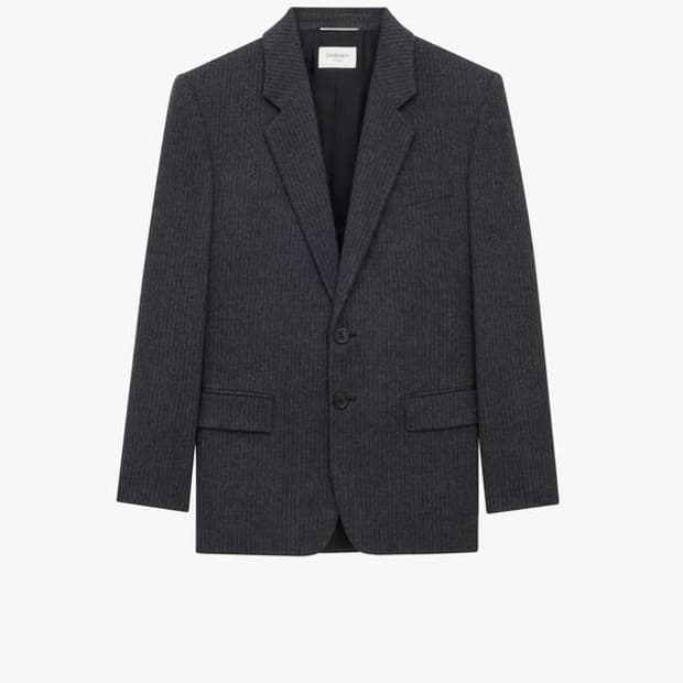 [스키즈 현진님 착용] 생로랑 25AW 캐시미어 플라넬 자켓