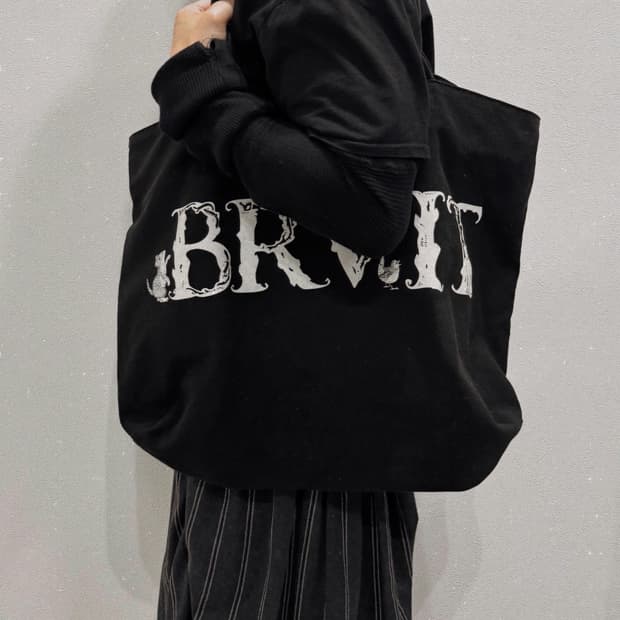 언더커버 BRVIT 코튼 캔버스 지퍼 토트백