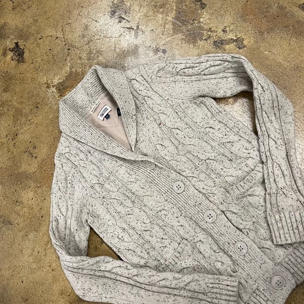 [정품/XS] 타미힐피거 케이블 니트 가디건 b10